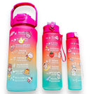 Kit Verão com 3 Garrafas de Água