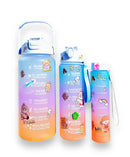 Kit Verão com 3 Garrafas de Água