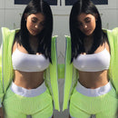 Cropped Casual sem Mangas