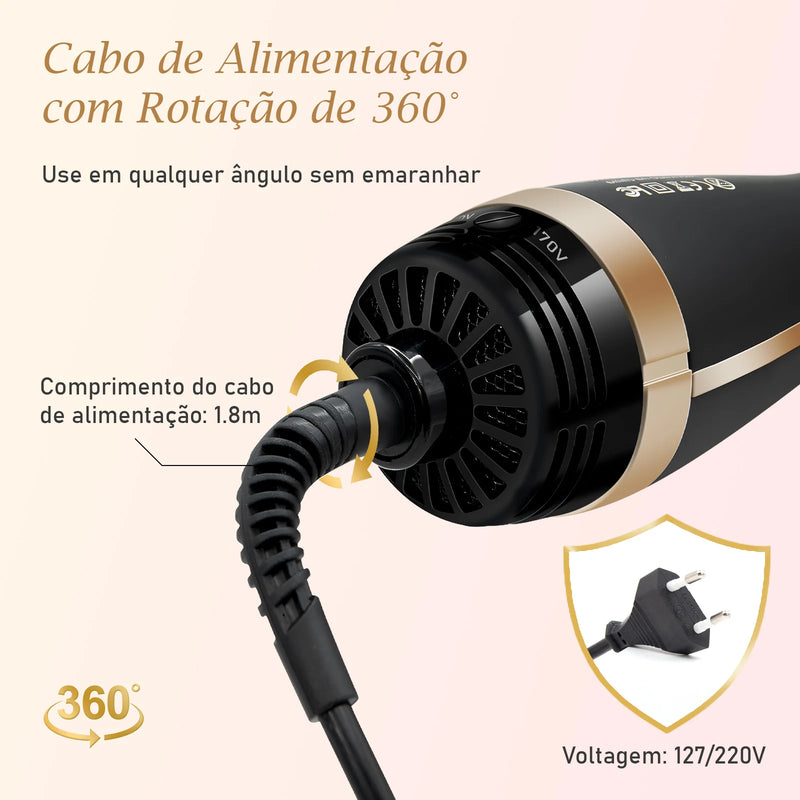 Escova Rotativa | Elegance Curl - Cachos lindos + uso fácil