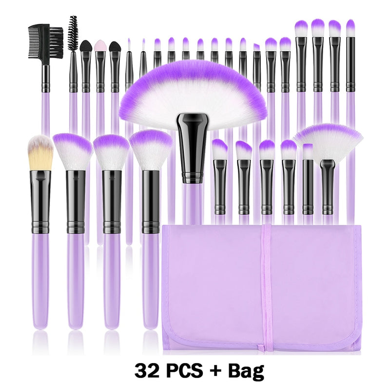 Conjunto de Pincéis de Maquiagem Profissional Vander
