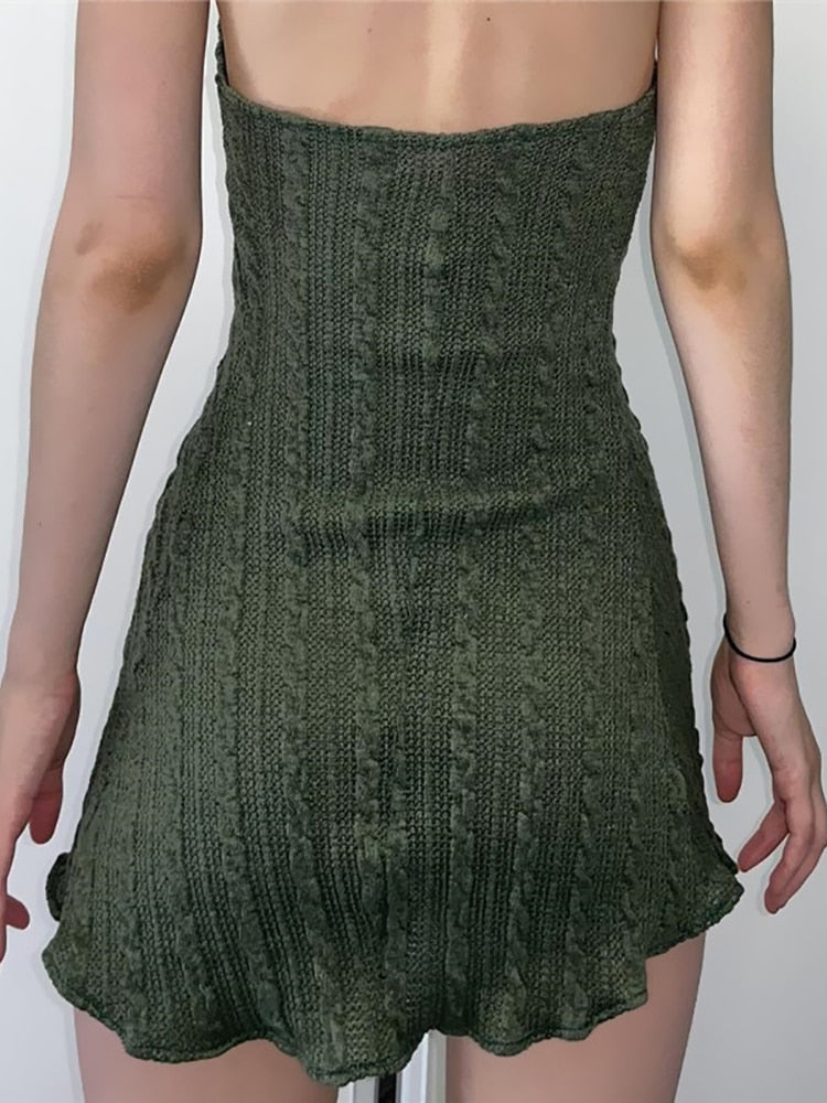 Vestido Verão de Malha fina