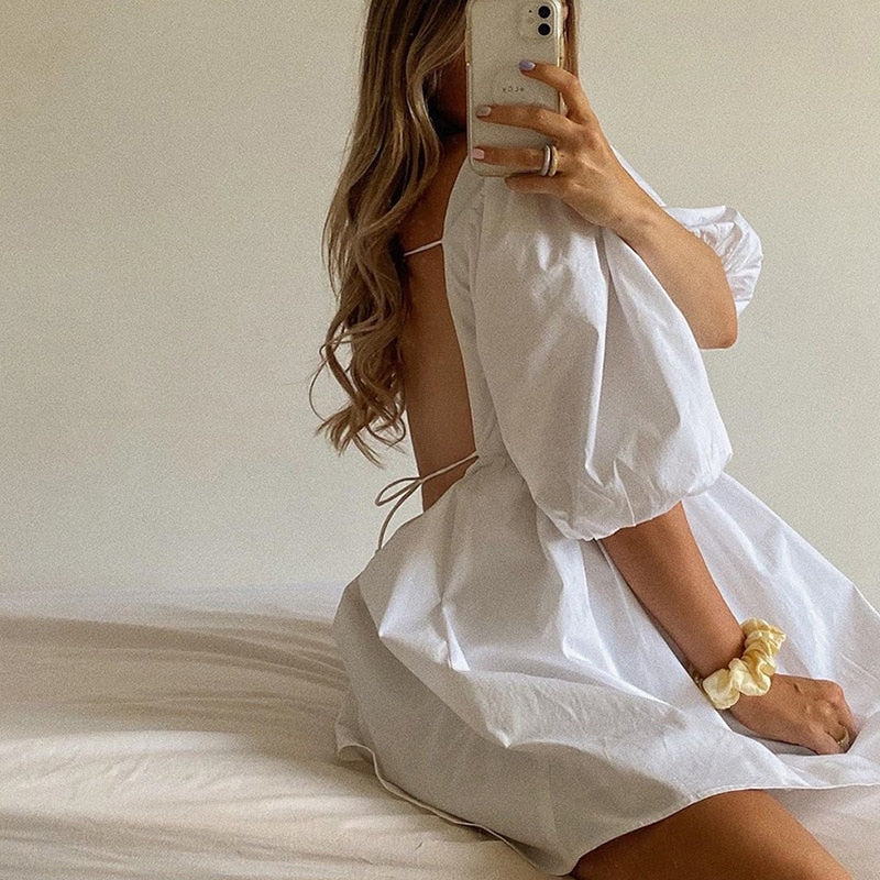 Vestido de Renda Feminino de Verão