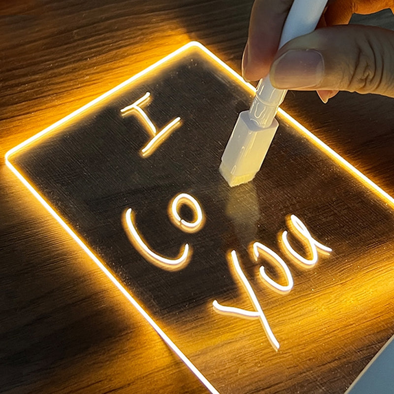 Quadro de Anotações LED Noturno GlowNote